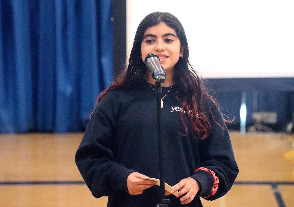 🗣️ Students from @LangleySchools showcased their public speaking skills and impressed with their creativity and courage at the district wide Speak Out event. 🎤💯 #bced buff.ly/4bQA8Pg