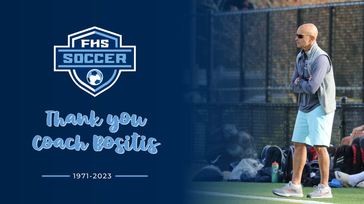 The end of an era… Congratulations Coach Bositis on a legendary career! 

Thank you for all you have done for FHS Boys Soccer and the thousands of athletes that have come through your program over the last five decades. 

Enjoy your well-deserved retirement, Coach!
