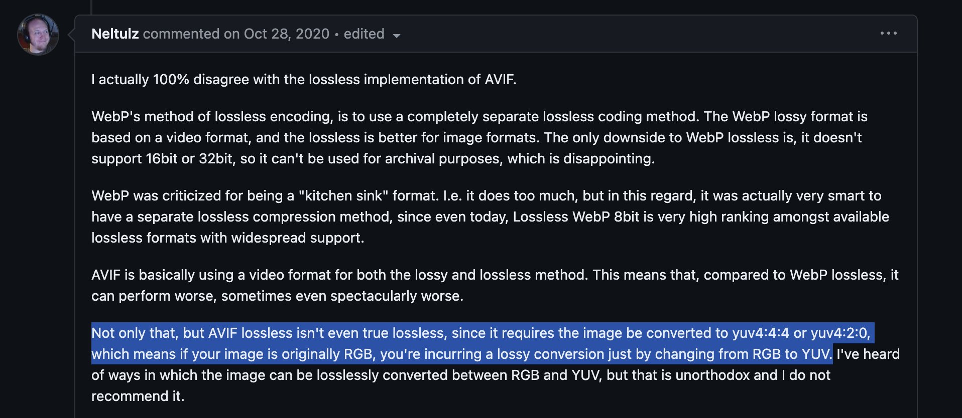 Ivan Akulov on X: &ldquo;We don&rsquo;t convert <em>every</em> images to AVIF, tho 