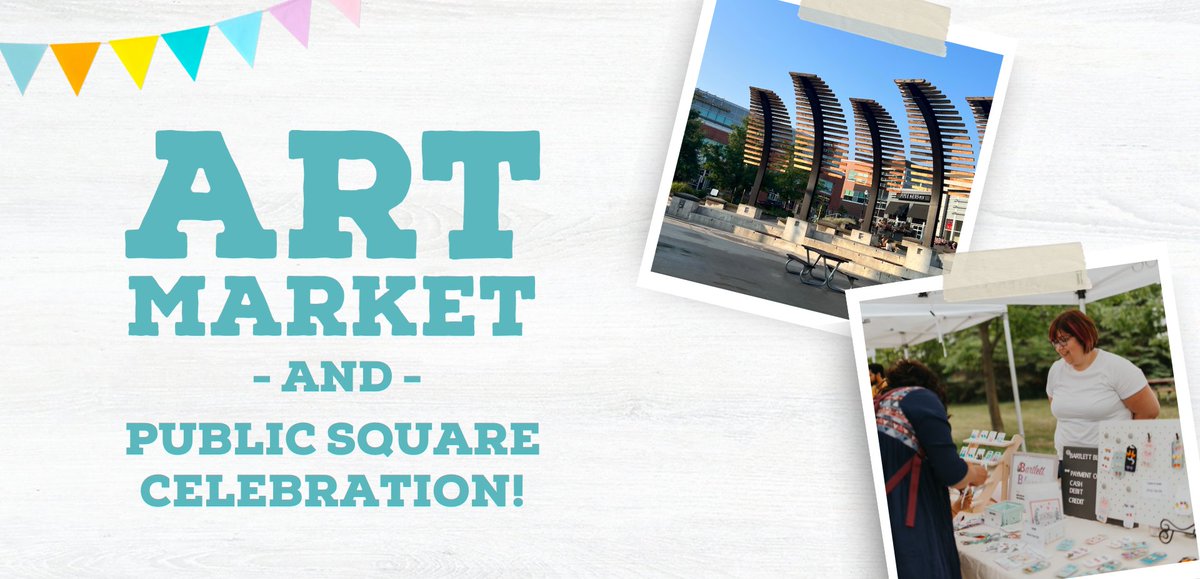 Tomorrow is the first Art Market of the season! Come shop local vendors while admiring the newly upgraded Waterloo Public Square. 

Hosted by <a href="/CreateWaterloo/">Create Waterloo</a> 
Featuring <a href="/DorothyMcCabe/">Dorothy McCabe (she/her)</a> <a href="/WrightWard7/">Julie Wright | Ward 7 Councillor</a> <a href="/uptownwaterloo/">Uptown Waterloo</a> at 6:30 p.m.  

🗓️ May 31, 5 to 9 p.m. 
bit.ly/3UKxsft