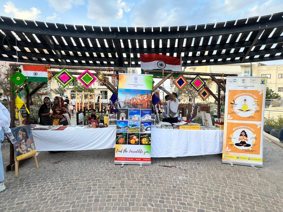 HCI joined the international community for an evening of diverse food, music & dance during ‘Swieqi World Fair - Together in Diversity’ organised by Swieqi Local Council.

Indian stall with handicrafts & info on #IDY2024 & Tourism was a popular stop for all.