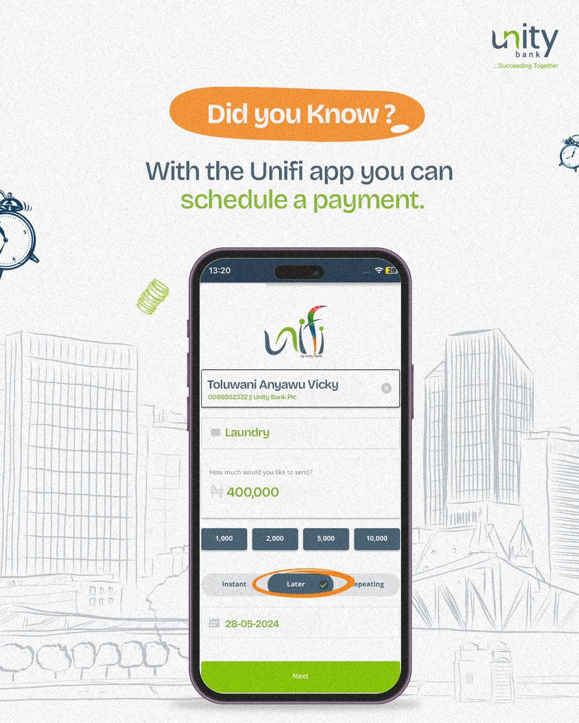 Never miss a due date for your payments anymore. Download the Unifi app and enjoy features that lets you enjoy scheduling payments with ease. 

#UnifiApp #SucceedingTogether