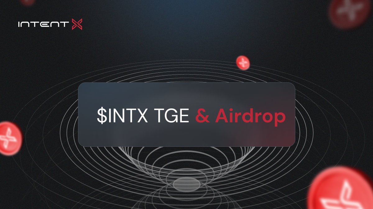 The $INTX TGE & Airdrop: Launch Overview $INTX is launching at 8 AM UTC | May 31st🥂 ▶️Read all about the TGE & Airdrop now: medium.com/@IntentX/intx-…