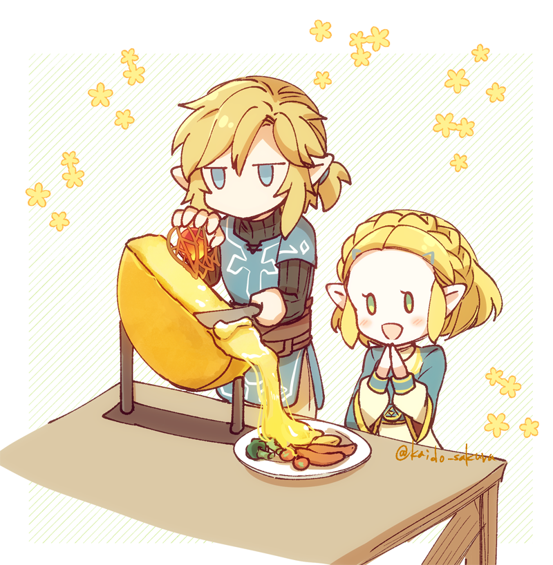 リンク(ゼルダの伝説) ,ゼルダ姫 「 」|海棠深月のイラスト