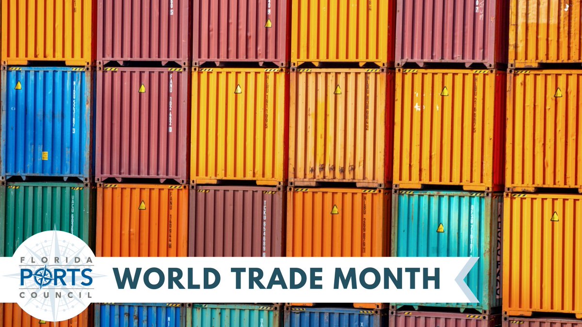 America’s supply chain depends on Florida’s resilient and robust seaports. Last year our ports moved 114.25 million tons of cargo, setting a record high. #SeasTheOpportunities at Florida seaports. #WorldTradeMonth
