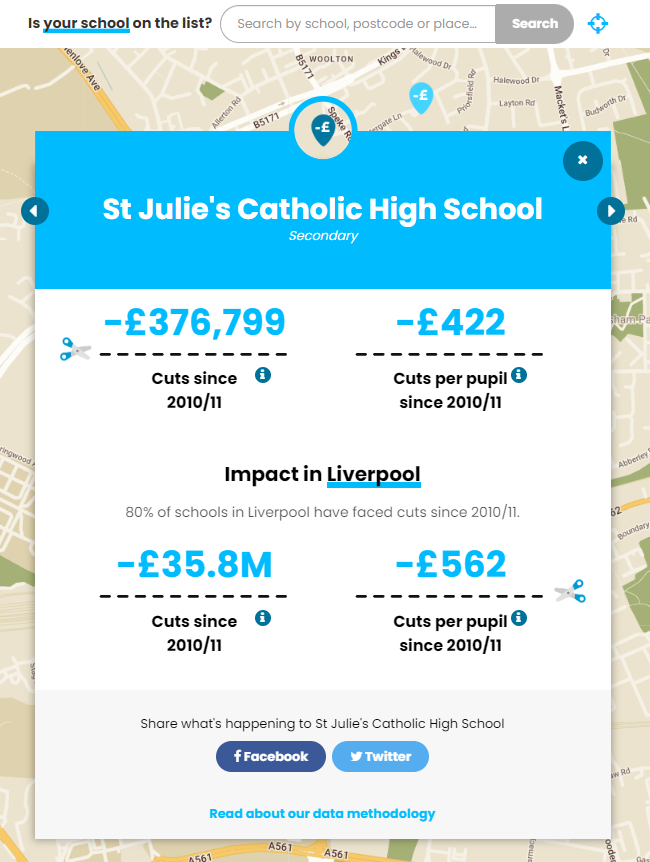 🥇Hey @JohnsonThompson, have you seen the extent of the cuts to your old school @StJulies since 2010?

Help share our interactive @SchoolCuts tool:

schoolcuts.org.uk

#InvestInEducation