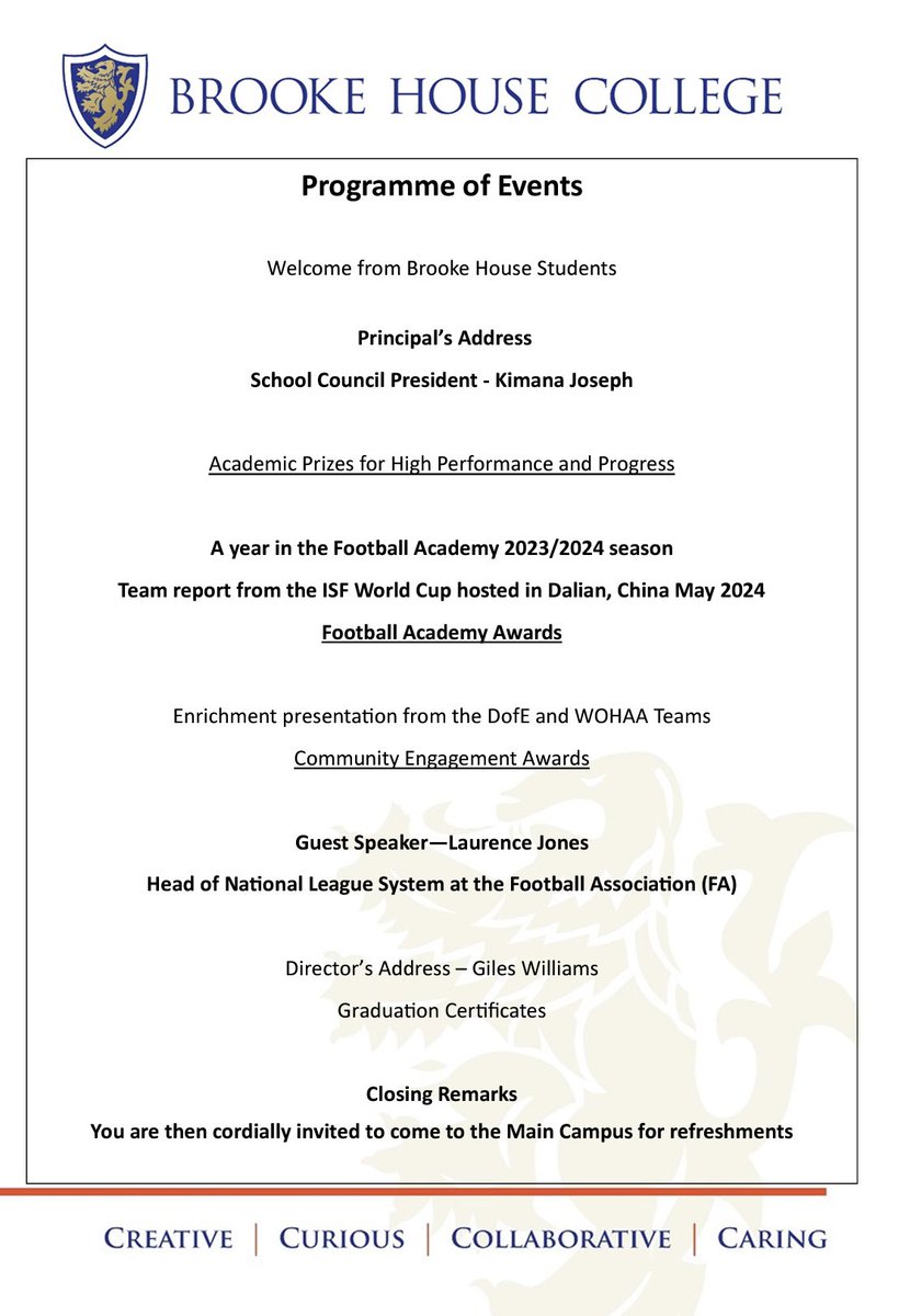 Brooke House College tweet media