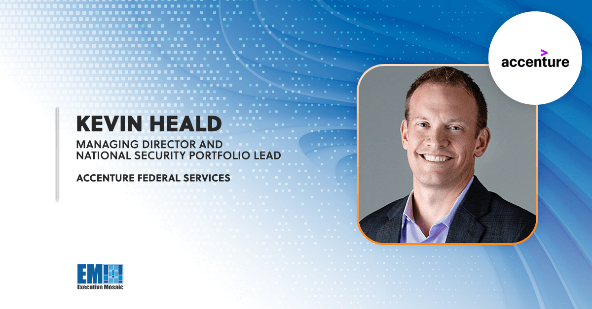 Arch_Intel's tweet image. In this #ExecutiveSpotlight interview, @GovConWire spoke with Kevin Heald of @AccentureFed to learn more about how AI, cloud and other emerging technologies are shaping the cyber landscape and the GovCon ecosystem.  
#KnowWhatYouNeedToKnow here: executivebiz.com/2024/05/naviga…