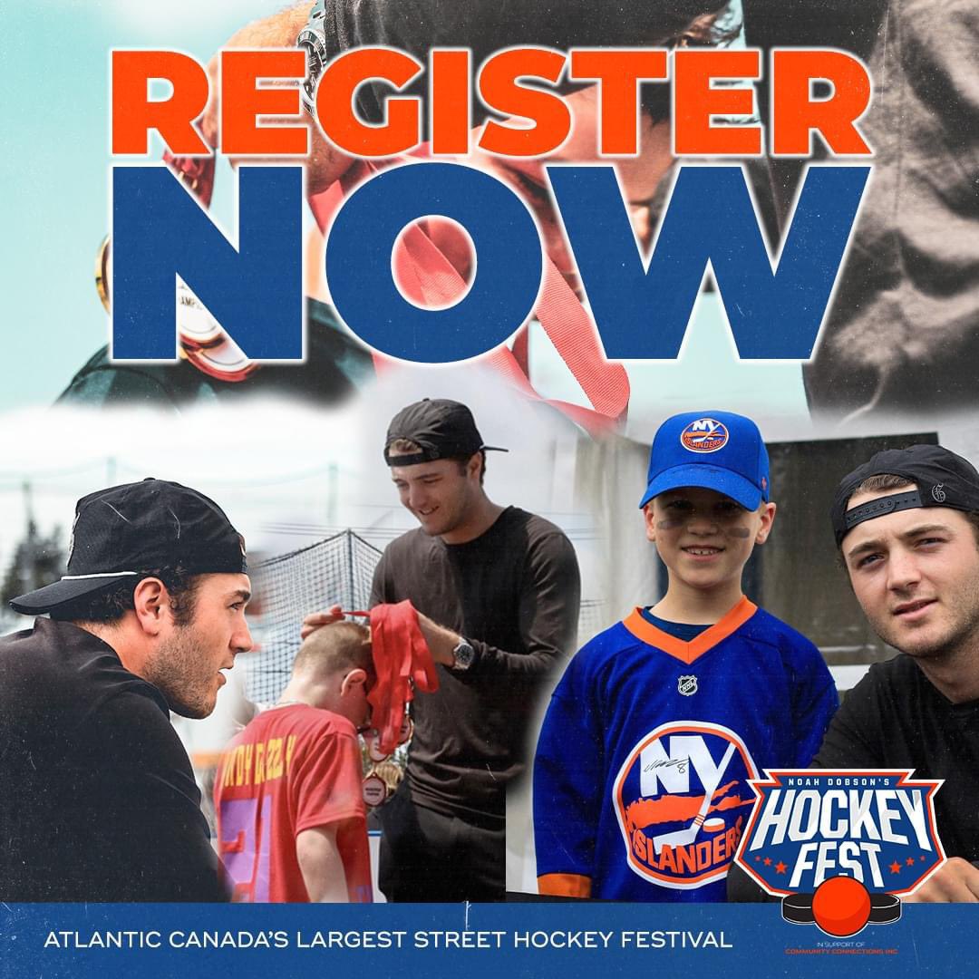 REGISTER NOW FOR NOAH DOBSON'S HOCKEYFEST❗️

Register for the 2nd Annual Noah Dobson's HockeyFest happening here at #CreditUnionPlace from June 22nd - 23rd, 2024! 

📃: bit.ly/NDHF24 

#CUPEvents | #ItAllHappensHere
