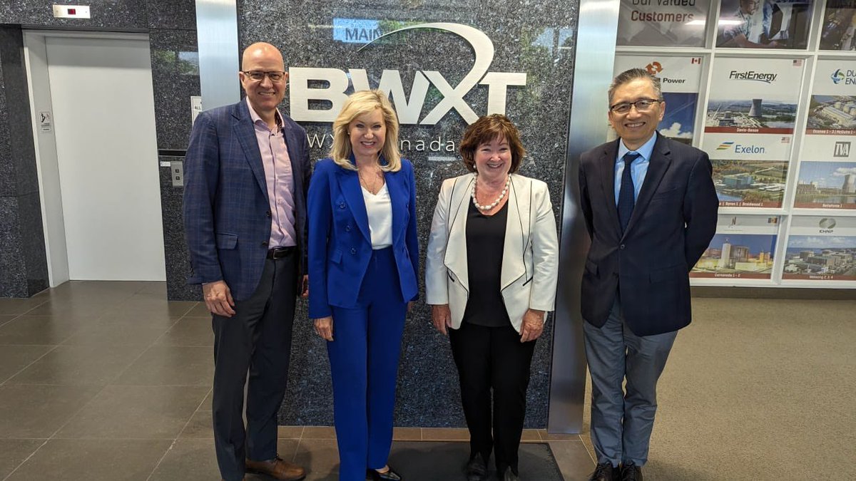 Ontario’s Liberals have a plan to deliver abundance in our energy sector, so that our province has the energy it needs and your utility bills are affordable. Thanks for the visit, BWXT!