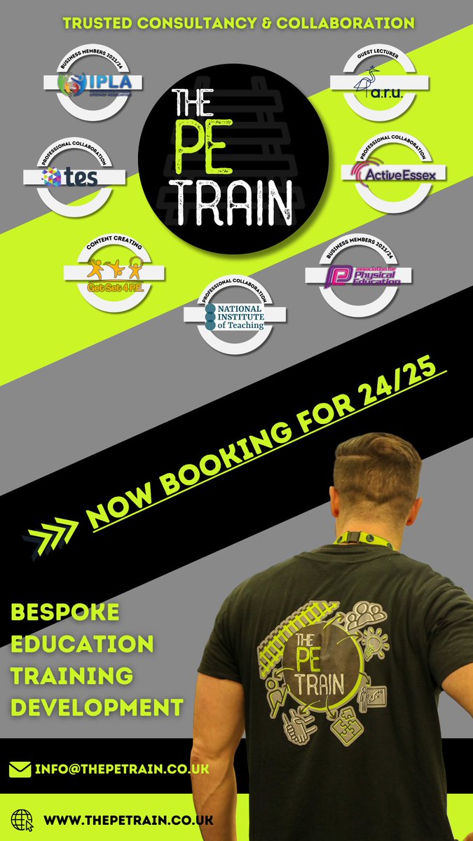 Ready for 24/25...

🚂 Jump back on The PE Train...