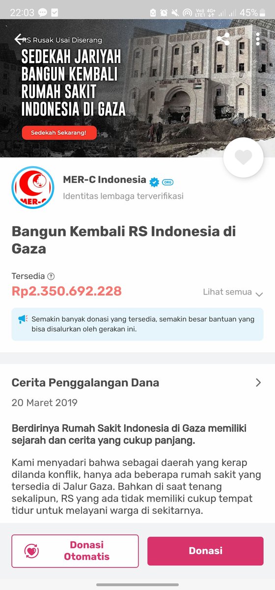 Dari tahun-tahun sebelumnya, aku cuma percaya donasi ke Palestine lewat MER-C (karena sudah pernah ketemu tim medisnya) atau lewat bank account kedubes Palestine saja (karena portal resmi). Niat baik boleh tapi harus tetap waspada dan hati-hati ya dalam donasi! 👍