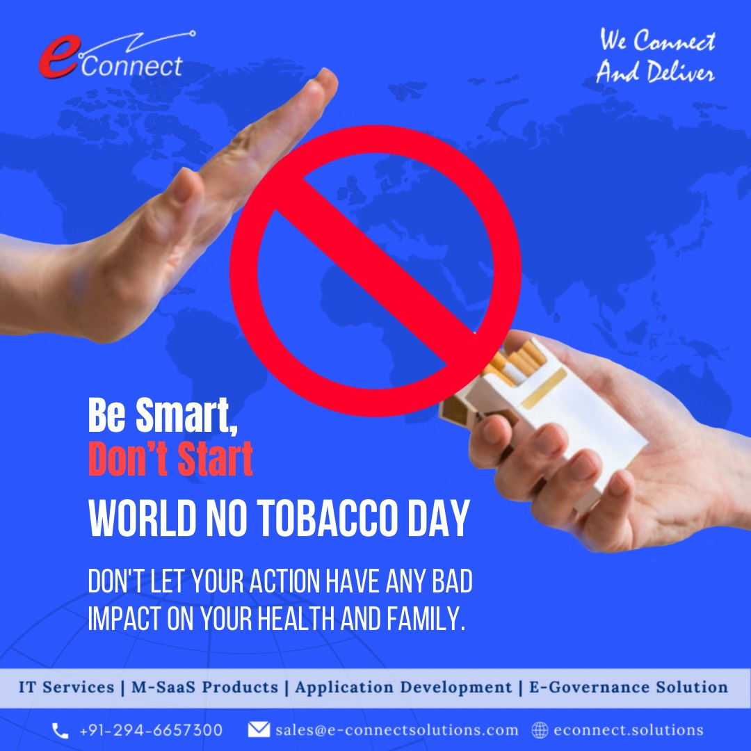 ESPLRajasthan's tweet photo. 🌍🚭 World No Tobacco Day 🚭🌍

Be Smart, Don't Start
Every puff of tobacco harms your health and impacts those around you. Choose life, health, and happiness for yourself and your loved ones. Let's breathe clean, live clean, and inspire others to do the same.
#WorldNoTobaccoDay https://t.co/qKnpBAIjIg