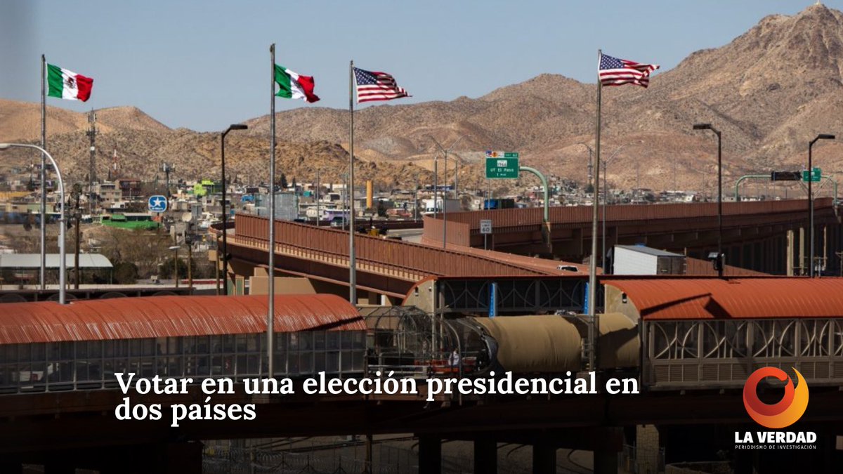 🔸 #Elecciones2024 | Votar en una elección presidencial en dos países 📲 bit.ly/4bBGMcM

Mexicanos con doble nacionalidad tienen derecho de participar en elección #México y en EUA, proceso que transcurre de manera simultánea…

✍️ <a href="/vmreports_/">Veronica Martinez</a> y Raúl Flores de <a href="/LaVerdadJz/">La Verdad</a>
