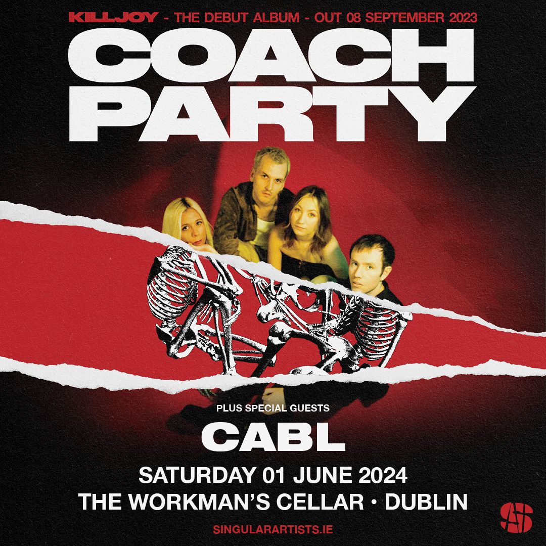 Singular Artists (@singularartists) on Twitter photo SPECIAL GUEST ADDED
<a href="/CABL_THE_BAND/">CABL</a> will join
<a href="/wearecoachparty/">🤍 Coach Party 🤍</a> for their
headline show this Saturday
1st May at <a href="/WorkmansDublin/">The Workmans Club</a>
FINAL TICKETS ⬇️
singularartists.ie/show/coach-par… SPECIAL GUEST ADDED
<a href="/CABL_THE_BAND/">CABL</a> will join
<a href="/wearecoachparty/">🤍 Coach Party 🤍</a> for their
headline show this Saturday
1st May at <a href="/WorkmansDublin/">The Workmans Club</a>
FINAL TICKETS ⬇️
singularartists.ie/show/coach-par…