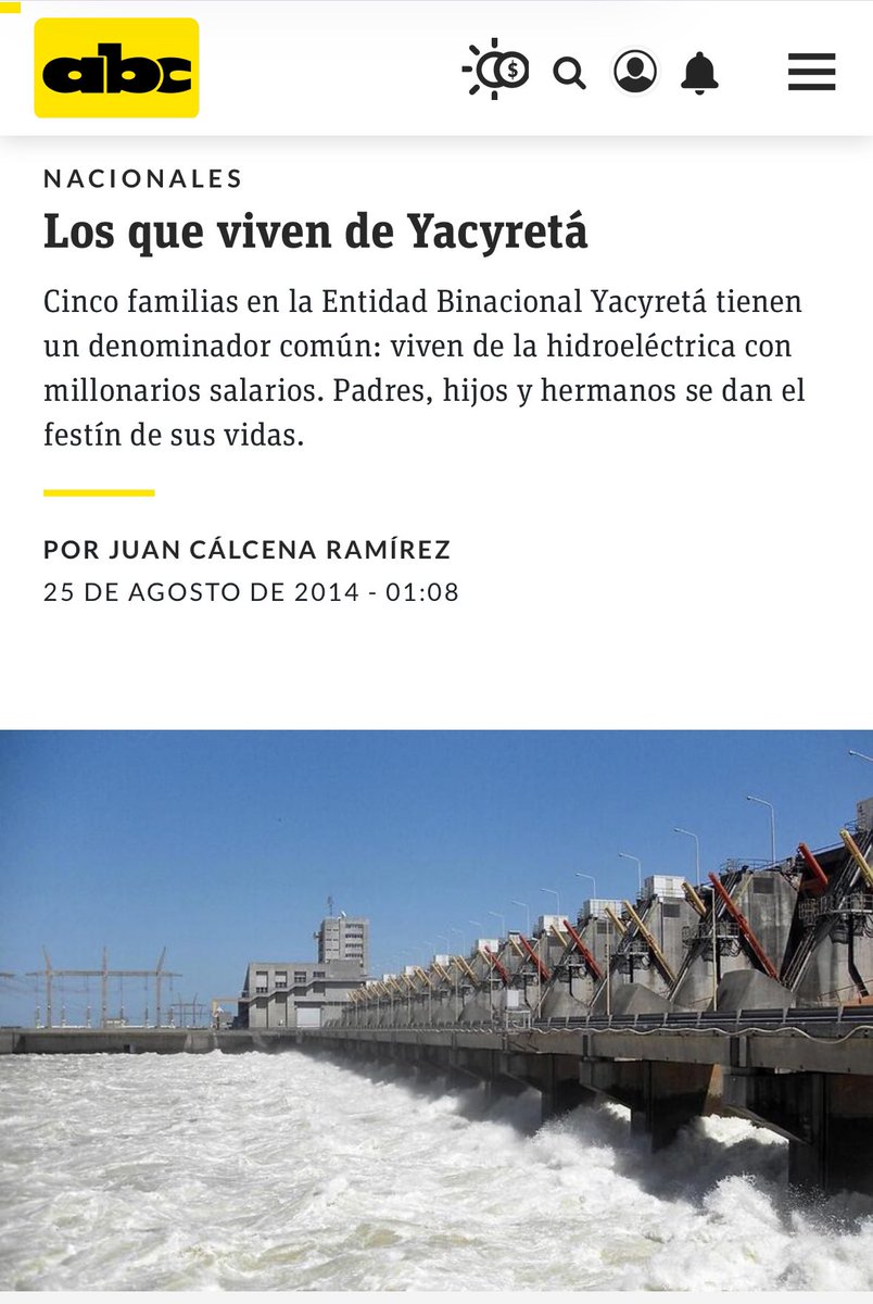 ‘Plata y Puestos’ a cambio de ‘Bases’. 

No se durmió ‘Camau’: sin ponerse colorado, el medallista exigió se lo designe en el antro binacional Yacyretá -vórtice de defraudación por excelencia, desde siempre.

El salario neto más ‘pobre’: US$2.500. Por hacer exactamente nada.

Ya