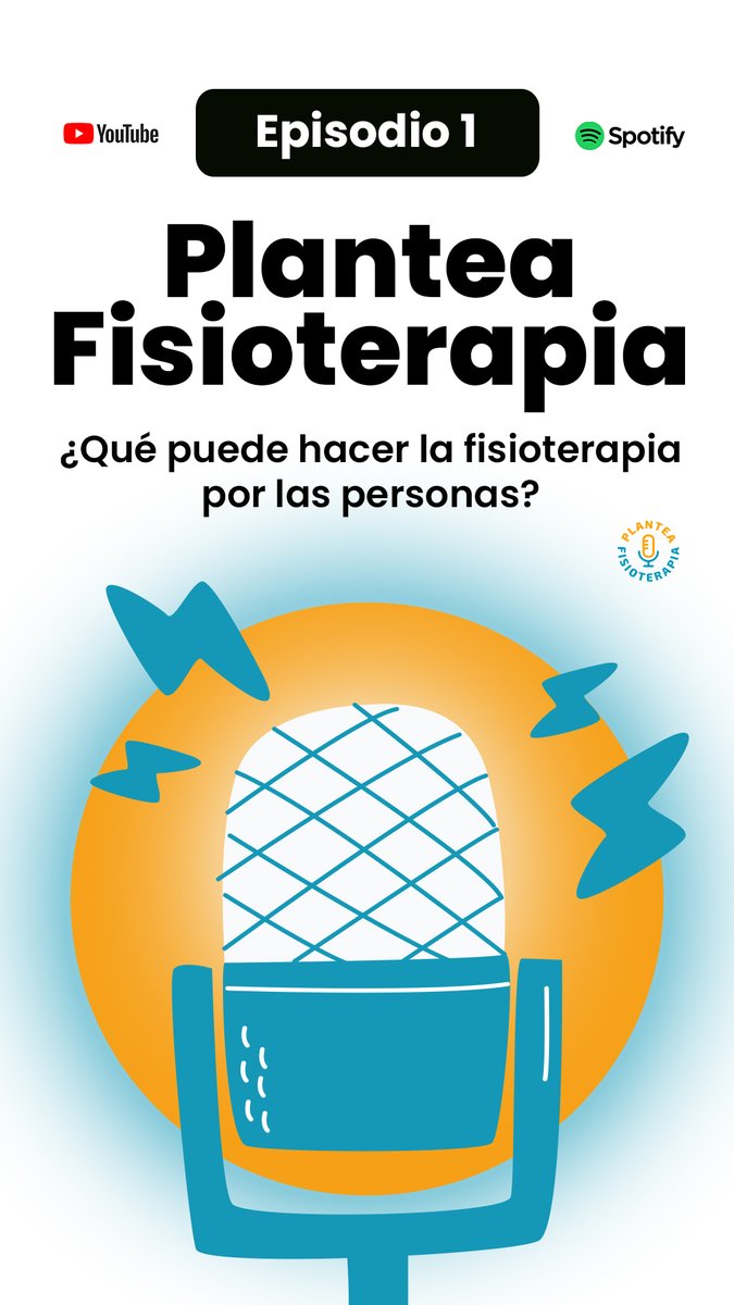 🎙️Disponible el primer episodio de #planteafisioterapia
Un podcast para divulgar y entender la #fisioterapia.
Disponible en:
🔻 Spotify: open.spotify.com/episode/5PjgDk…
🔻 Youtube: youtube.com/watch?v=6Byc-v…
Gracias a @Gpaseiro y @Fernando_RamosG por acompañarnos junto a @amdaraujo13