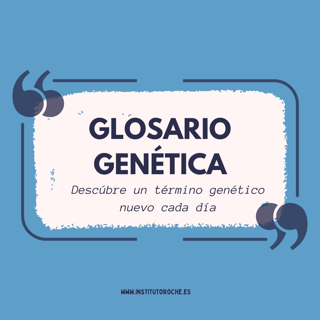 📢¿Todavía no conoces el #GlosarioGenética de la Fundación Instituto Roche? 💬Definiciones de más de 400 términos relacionados con la #BiologíaMolecular, #Cáncerhereditario, #Genética y técnicas de laboratorio. 🤝En colaboración con @CNIOStopCancer institutoroche.es/recursos/glosa…