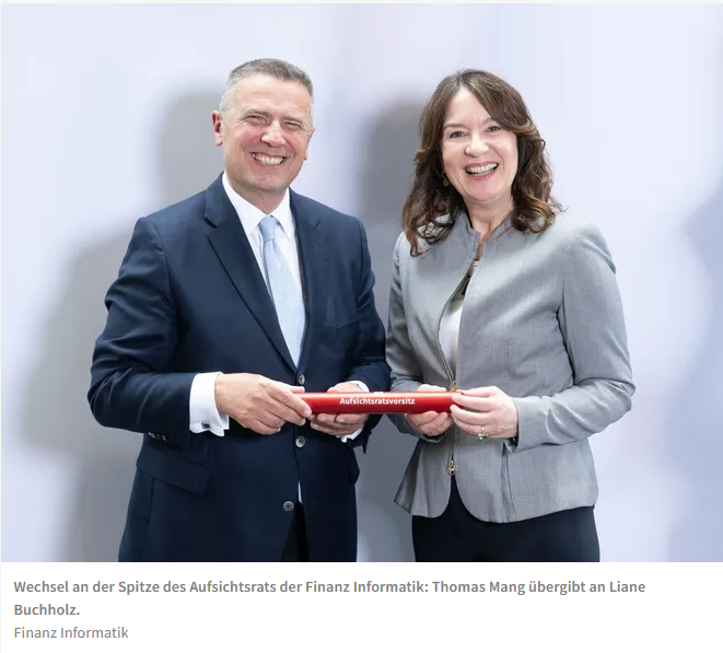 Die #FinanzInformatik (@FI_FFM) bekommt eine neue #Aufsichtsratsführung. Liane Buchholz folgt im Juli auf Thomas Mang an der Spitze des #Kontrollgremiums beim #IT-#Dienstleister der #Sparkassen-#Finanzgruppe. boersen-zeitung.de/personen/buchh…