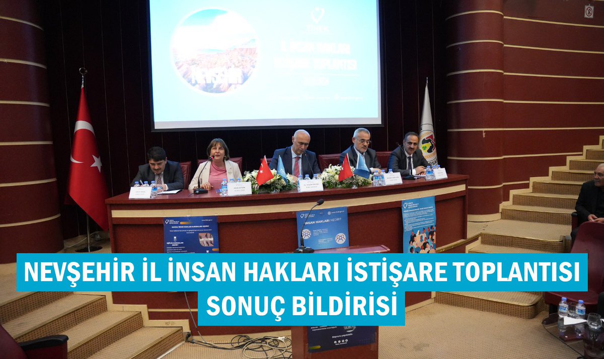 Kurumumuz tarafından 22 Mayıs 2024 tarihinde Nevşehir’de düzenlenen İl İnsan Hakları İstişare Toplantısı Sonuç Bildirisi yayımlanmıştır. Ulaşmak için bağlantıyı ziyaret edebilirsiniz. 🔗 tihek.gov.tr/nevsehir-il-in… #TİHEK #İnsanHakları #HREIT #Ayrımcılık #Eşitlik #istişare