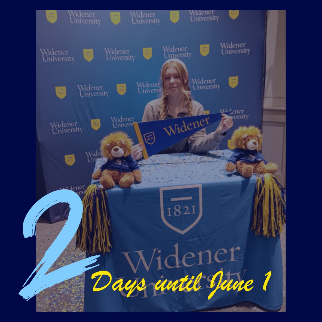 It's a beautiful day to commit to Widener 😎 Submit your enrollment deposit today in your Admissions Portal to make it official 💙💛 #choosewidener #collegedecisionday