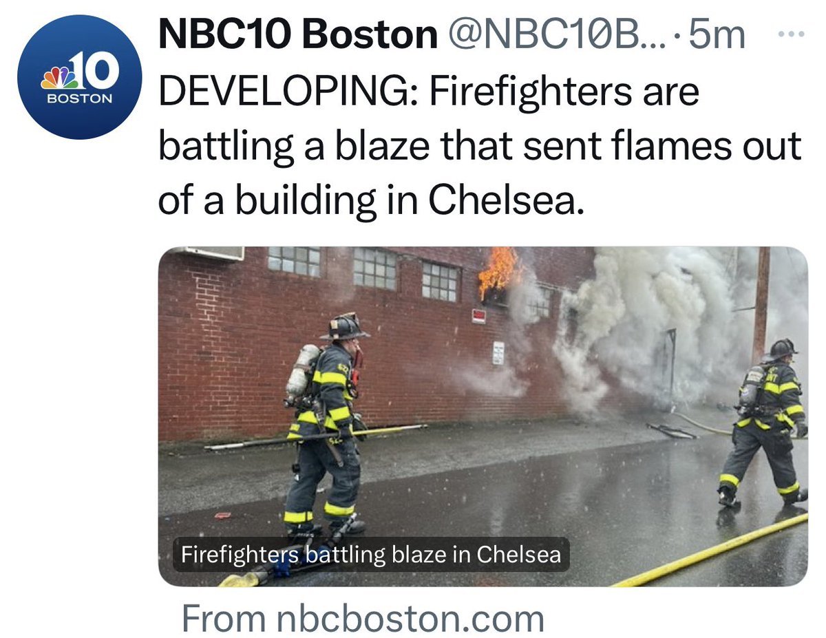 5th ALARM NOW !! 🔥
Orders of Chelsea C1 
Fire Remains Doubtful 
#ChelseaMA