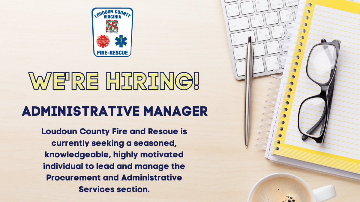 We’re hiring! LCFR is currently seeking a seasoned, knowledgeable, highly motivated individual to lead & manage the Procurement & Administrative Services section. 

Applications will be accepted through 6/6/24: bit.ly/457LRXF

#hiringalert #JoinOurTeam @Chief600KJ