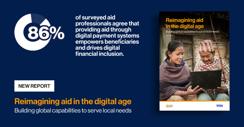 devex's tweet photo. Gain more insights on the importance of reimagining aid in the digital age by downloading the new report here 👉🏽 https://t.co/Mntl2SaFb6
#DevexReport on #ReimaginingAid with @VisaNews