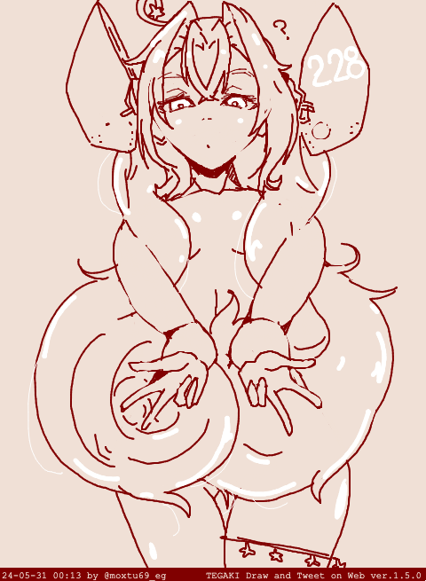 ドラムくんフェチっけ強い造形で中身がほぼ大東みたいなので楽しい 好き #tegaki_dt 