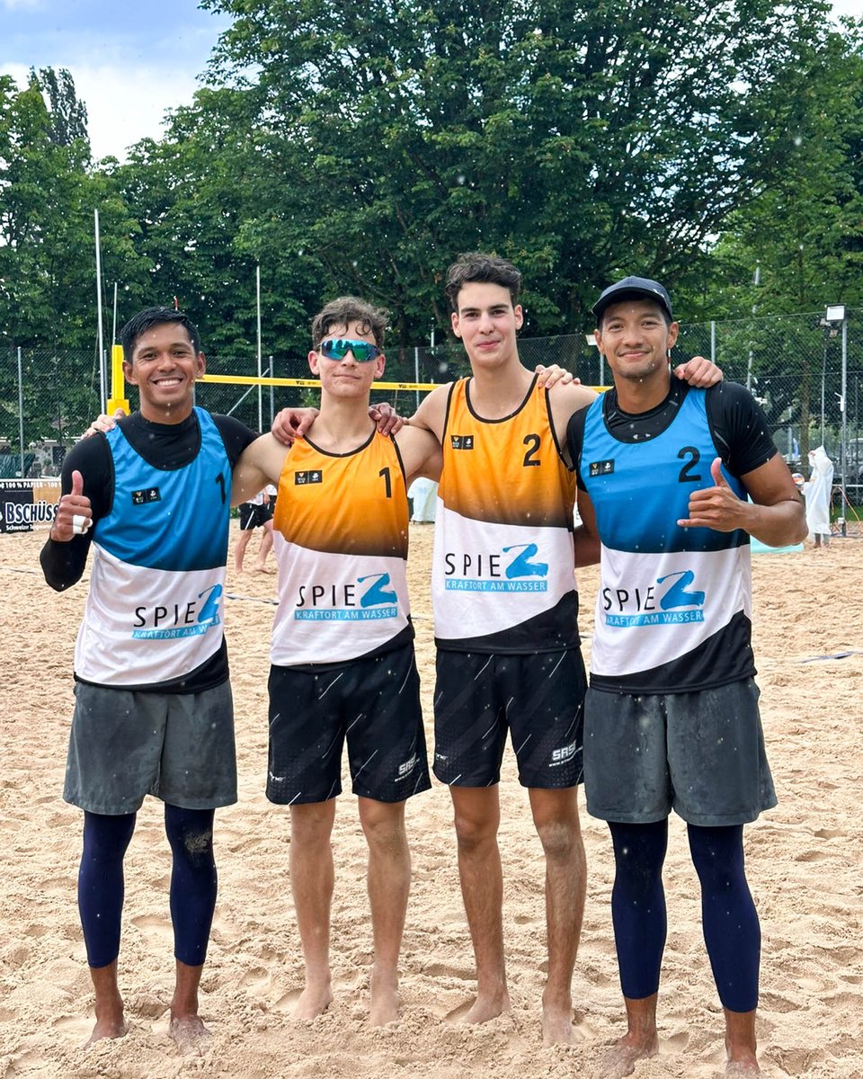 Another victory for the Alas Pilipinas Beach Volleyball team! 🇵🇭

Abdilla and Pareja defeat Hungary's Borbély and Niemeier in straight sets, 21-16, 22-20. This win takes them to the main draw of the Volleyball World Beach Pro Tour Futures in Spiez, Switzerland. Congratulations!