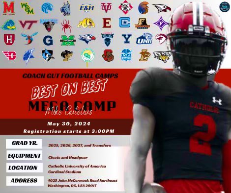 JulioCarrecter's tweet photo. I will be attending Coach Gut football camp later on today #4DaCity
@EJHollandOn3 @Coach__Seiler @dlryland @dhglover @drebly_32 @CoachJMSanders @Greg_Mcghee2 @Kmatt_Scout @CoachRuff_ @OhioStateFB @CoachDBaker81 @reggiehoward @JMUFootball @CoachRenoYale @Tony_TDUB @CoachMLondonjr https://t.co/IZkv6p7vVZ