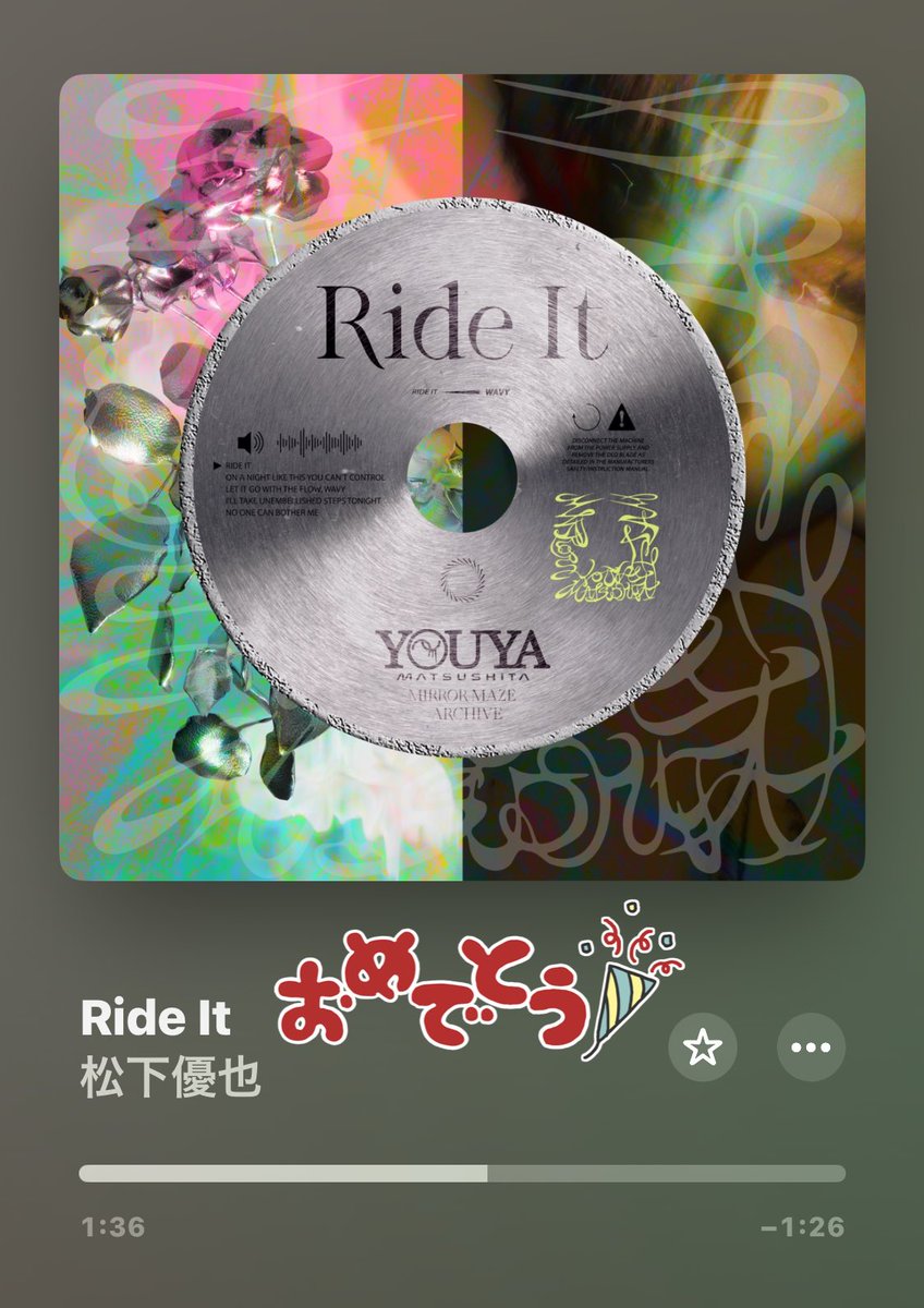 松下優也 - YOUYA
New Digital Single「Ride It」
⁡
🔽Download & Streaming
youya.bfan.link/ride-it
⁡
#松下優也
#YOUYA
#RideIt

リリースおめでとうございます🎊