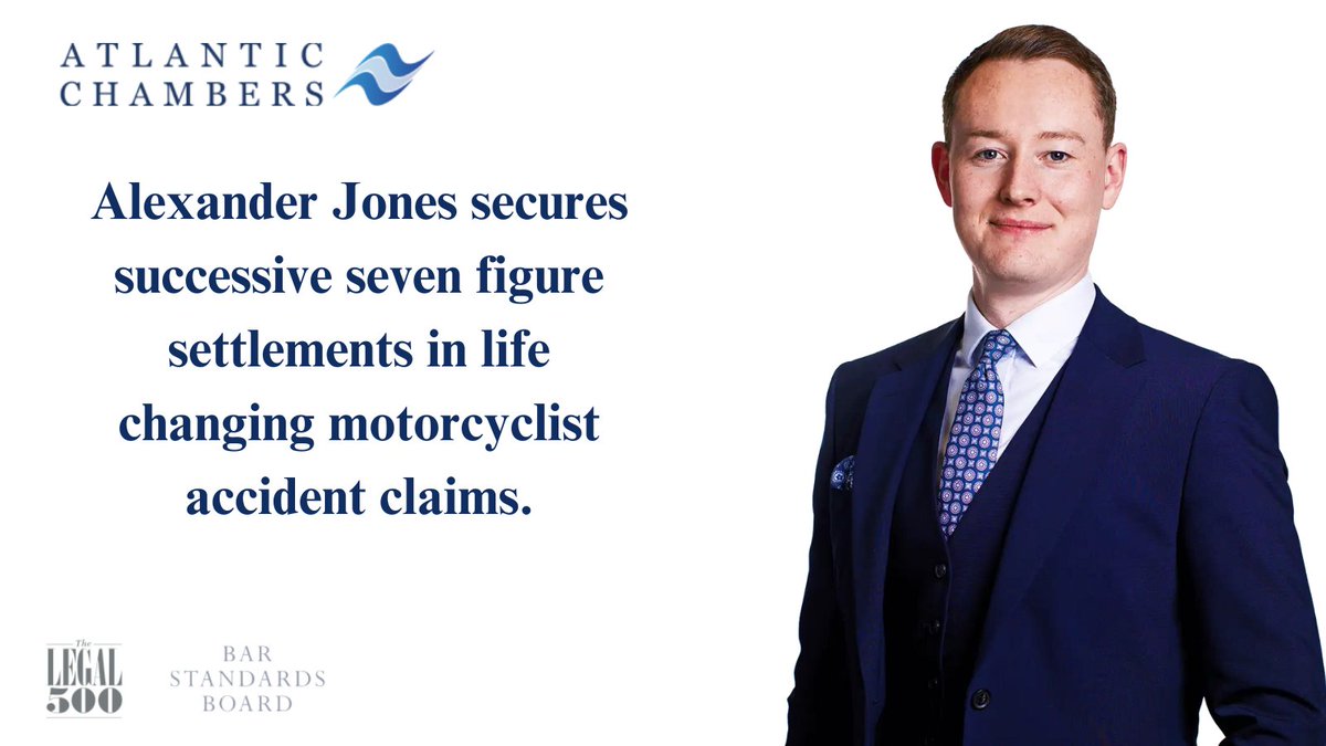 Success for Alexander Jones with seven figure settlements atlanticchambers.co.uk/alexander-jone…
#civil #litigation #personal #injury #motorcyclist #accident