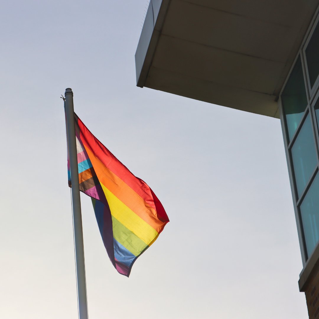 We are very proud to have the Progress Pride Flag flying outside the entrance of the Royal Berkshire Hospital to celebrate Pride Month 💙