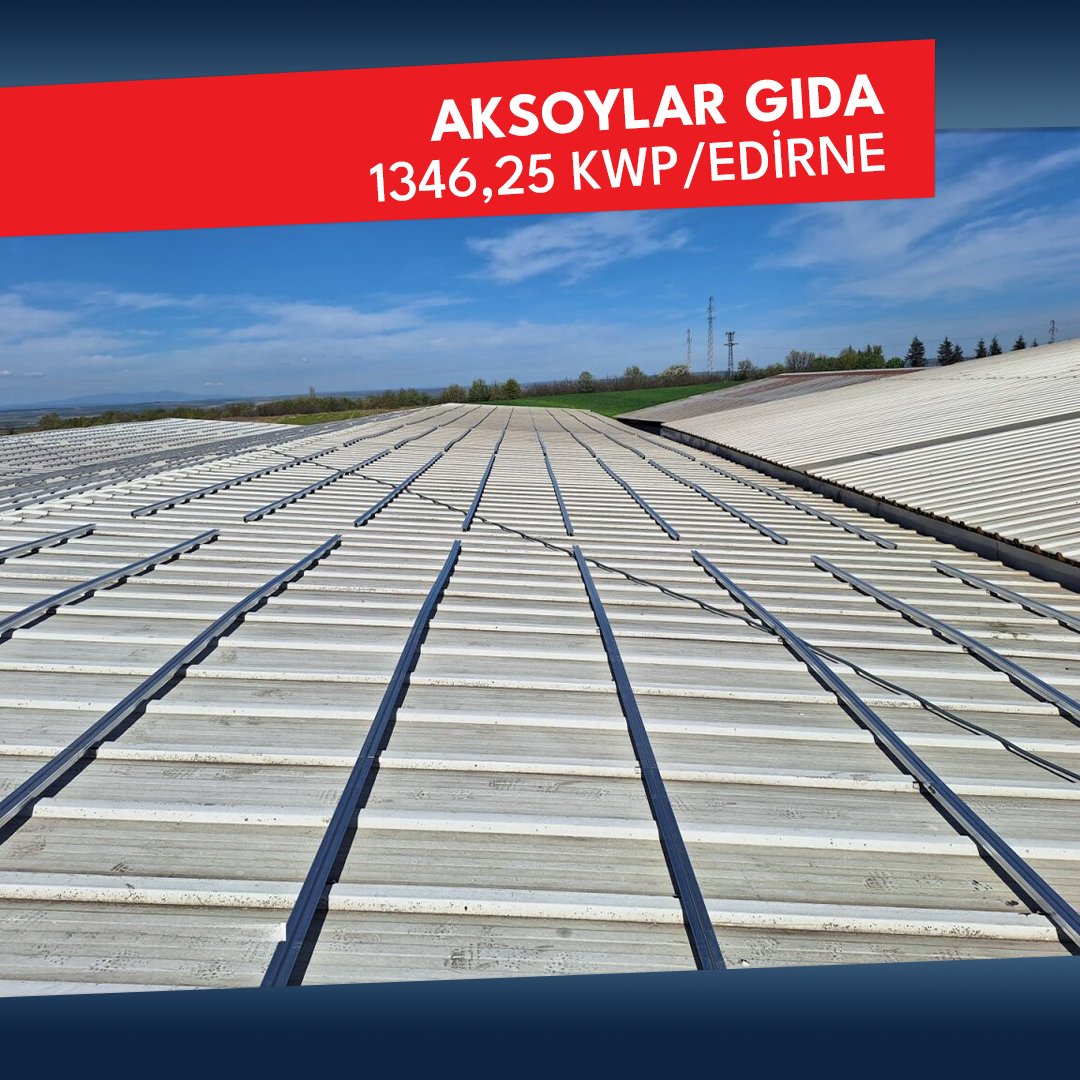 Aksoylar Gıda için Edirne’de çatı tipi GES kurulumumuza başladık.
#ibtsolar #güneş #güneşenerjisi #ges #güneşenerjisisantrali #enerjisantrali #enerji #elektrik #solar #solarpower #sanayii