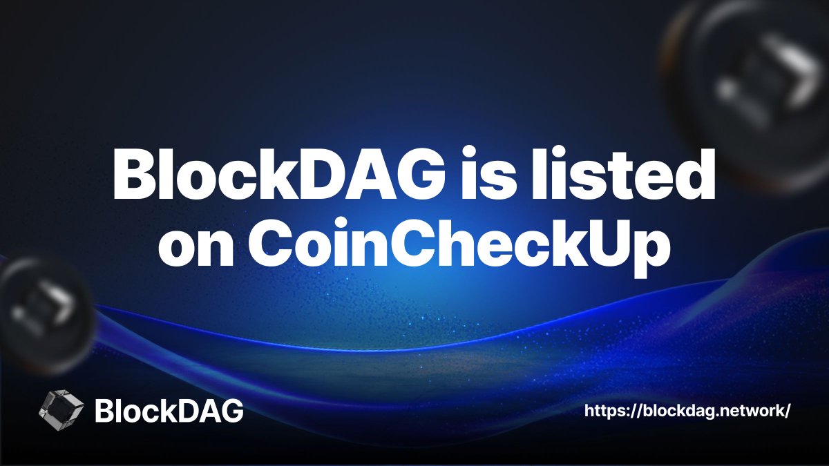 🚀 #BlockDAG is now listed on #CoinCheckUp! 🌟 Check out our analysis and insights, and discover why we're soaring in the #crypto world! 📊 

🔗  ico.coincheckup.com/blockdag/