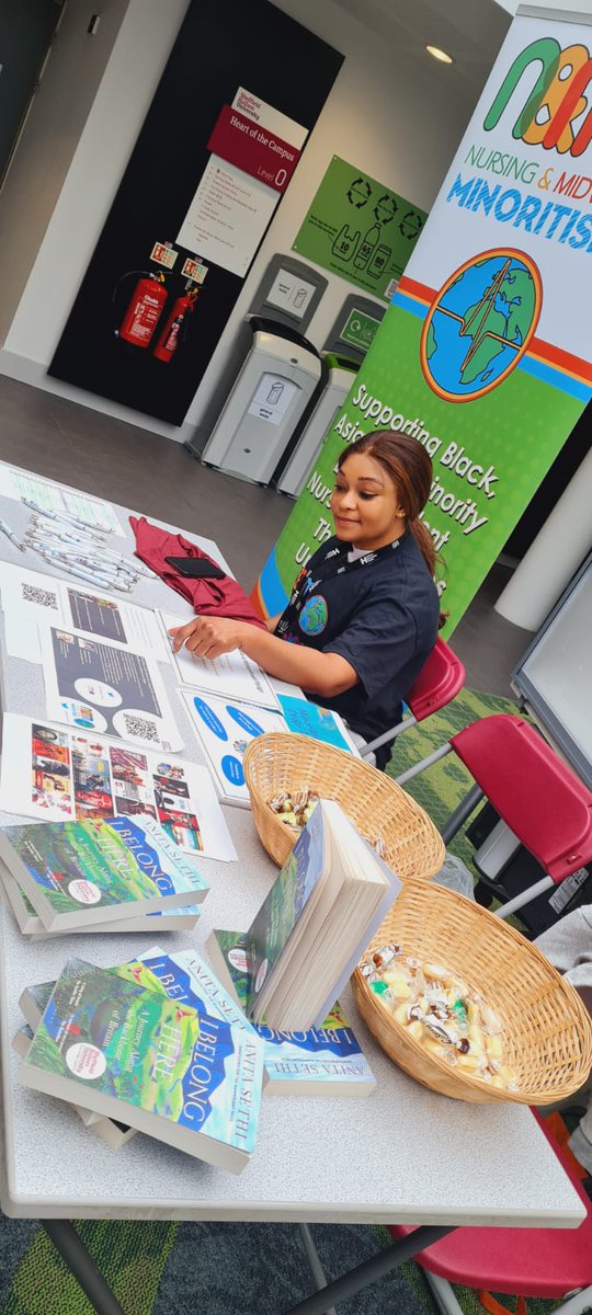 Iye (student co-lead) held a Minoritised stall at the 'No health without mental health' conference. Busy day talking to students and promoting the group and its activities <a href="/AHPMinoritised/">AHPMinoritised</a>