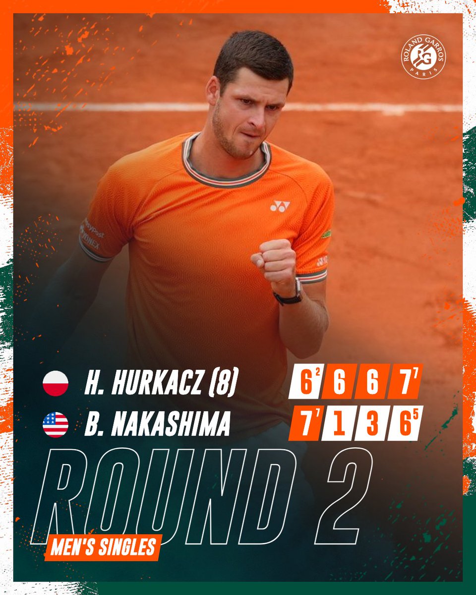 Hubi, Hubi, Hubi 🎶 #RolandGarros @HubertHurkacz