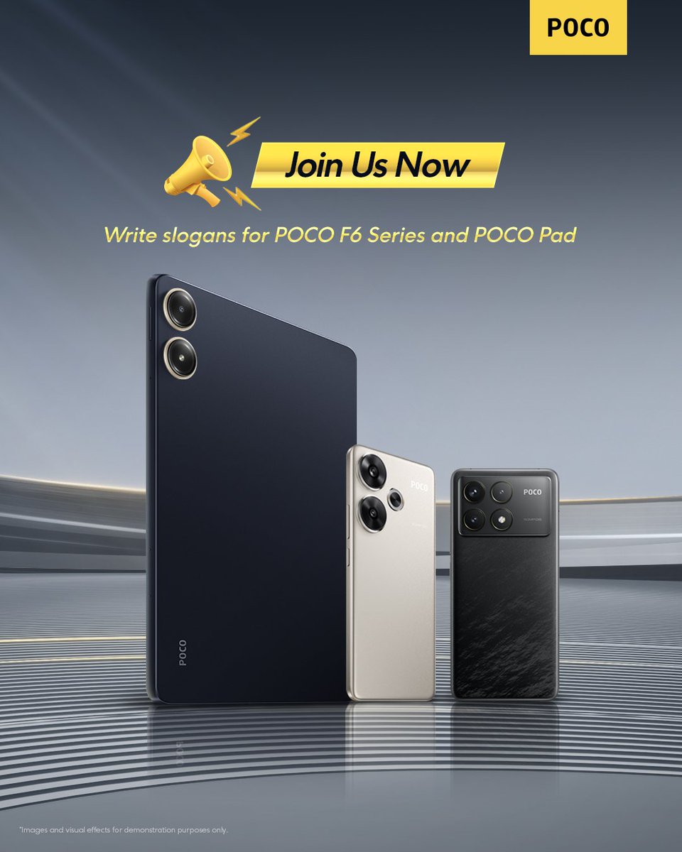 Divyanshi__13's tweet image. POCO, this emoji (😏) 😂😁!!!

POCO F6 Pro- Powerful as always
POCO Pad -  Your dreams should be bigger than my screen 😏
#POCOF6Series