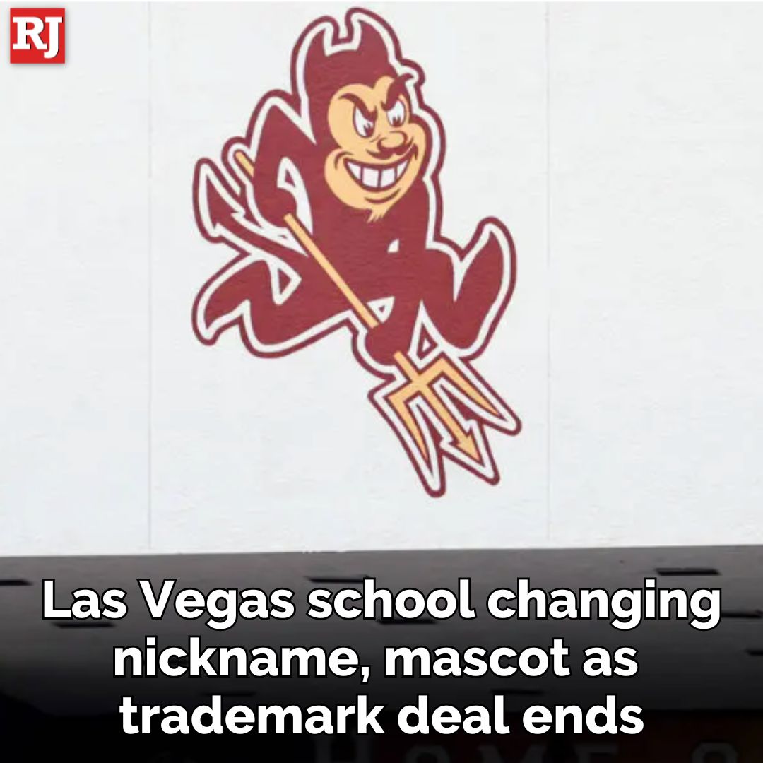 A Las Vegas school that has been known as the 'Sundevils' since its opening in 1973 has to change the nickname and mascot of its athletic teams after being unable to continue a trademark agreement with @ASU. 
STORY: lvrj.com/post/3058970