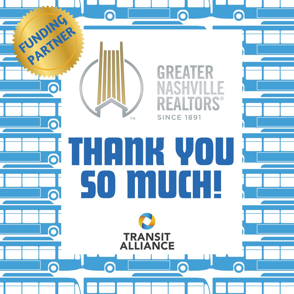 TransitAllianceMidTN (@talliancemidtn) on Twitter photo We are honored to be awarded the Smart Growth Grant from <a href="/GNRealtors/">Greater Nashville REALTORS®</a>. This grant will raise awareness about the importance of diverse transportation options across our region, and help secure, stabilize, and strengthen our mission for dedicated funding for improved transit. We are honored to be awarded the Smart Growth Grant from <a href="/GNRealtors/">Greater Nashville REALTORS®</a>. This grant will raise awareness about the importance of diverse transportation options across our region, and help secure, stabilize, and strengthen our mission for dedicated funding for improved transit.