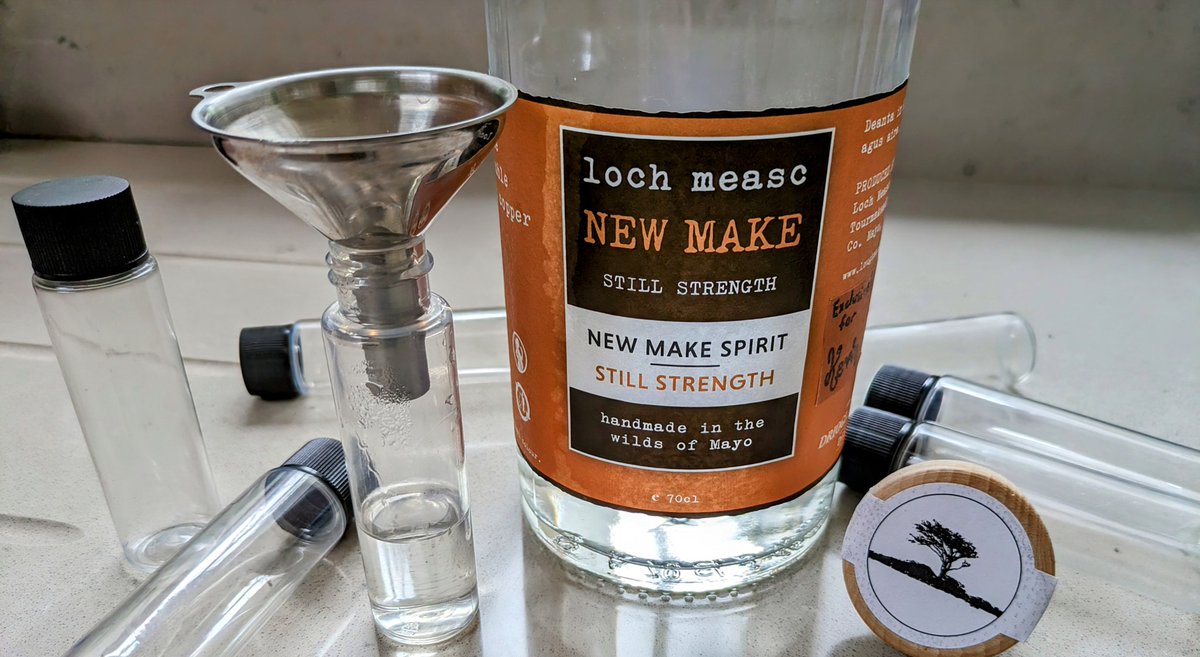 Sharing is caring! 😁👍 Making up some samples of @lough_mask new make spirit to share with friends. It's cracking liquid that comes of age next year. Can't wait! 😋🥃 #thirstythursday #irishwhiskey