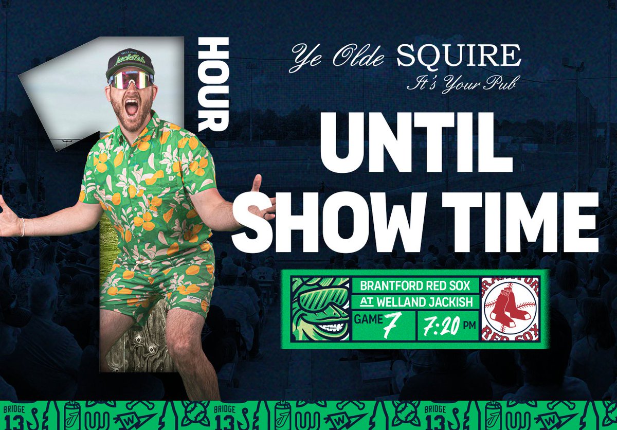 wellandjackfish's tweet photo. GATES ARE OPEN! 🥳
T-minus One Hour to Party Time presented by Ye Olde Squire Welland!

📺 https://t.co/sqq4wxwZ8I

#GetHooked • #FunAlways https://t.co/nNR93xsoqy