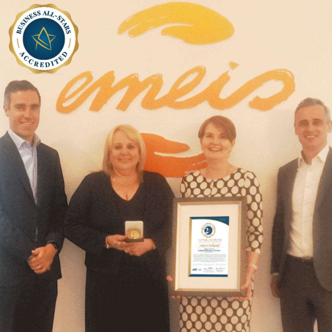 emeis Ireland are Business All-Star Residential Healthcare Provider of the Year, 2024 This accolade celebrates emeis team's dedication and the exceptional care that they provide across 24 Nursing Homes and a home care business in Ireland. 🏡💕 #BusinessAllStars #emeisIreland