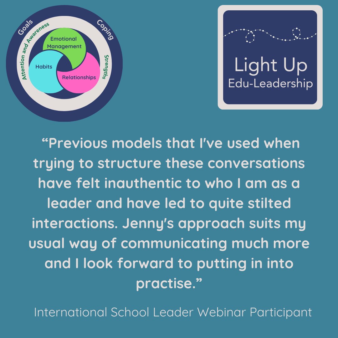 How do you manage challenging conversations as a #schoolleader?

This is one of the modules included in the Positive Leadership Hub a training and coaching programme designed to support you in leading with and for #welbeing.

If you would like to know more then drop me a DM.