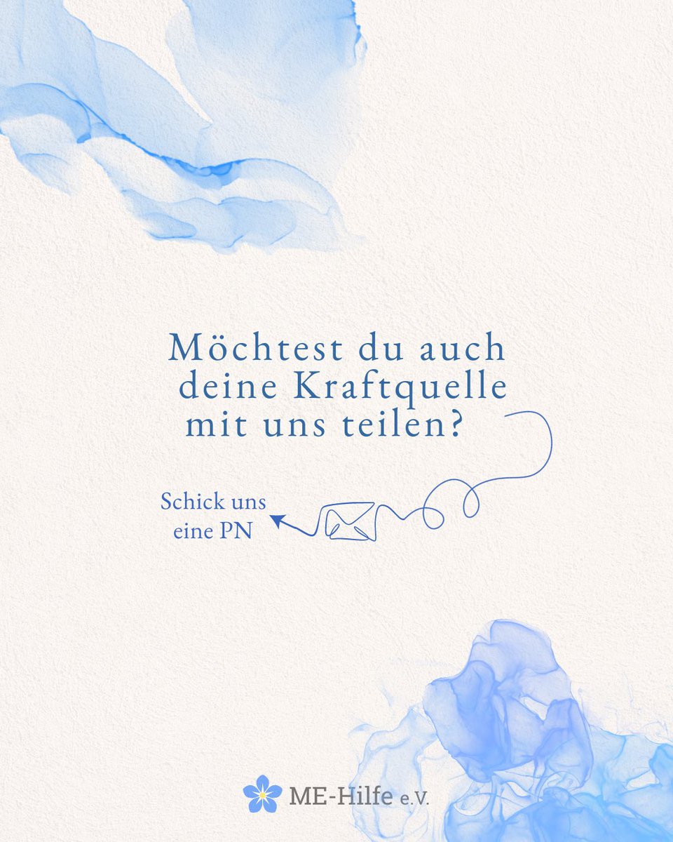 Woraus schöpft ihr eure Kraft? Hier ist ein tolles Beispiel aus der Community, welches wir gerne vorstellen möchten. 🫶

#MECFS #Aufklärung #Gesundheitsaufklärung #Gesundheit #MEHilfe #Belastungsintoleranz #GemeinsamStark #LongCovid #PostCovid #PostVac #Achtsamkeit #Kraftquelle