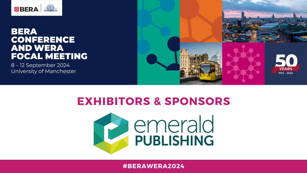 🌟 We are so thrilled to have Emerald Publishing (@EmeraldEdu) as an exhibitor for the #BERAWERA2024 conference Find out more: bera.ac.uk/conference/ber…