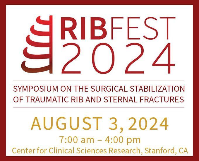 Join us at @StanfordSurgery's RibFest 2024! 🗓️ Aug. 3📍Stanford Dive deep into surgical stabilization of rib & sternal fractures, learn techniques, pain management, & hands-on cadaver training. Space is limited - register today! #MedEd buff.ly/3Vyyzkd