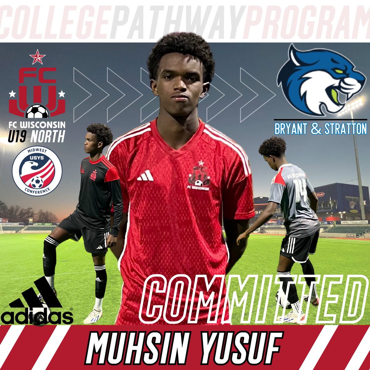 Congrats to Muhsin Yusuf for his commitment to Bryant &amp; Stratton College 👏👏
Muhsin’s work ethic, adaptability and openness to feedback has been great &amp; he is a top teammate!
We are proud of you Muhsin and thank you for your commitment to our player development model!