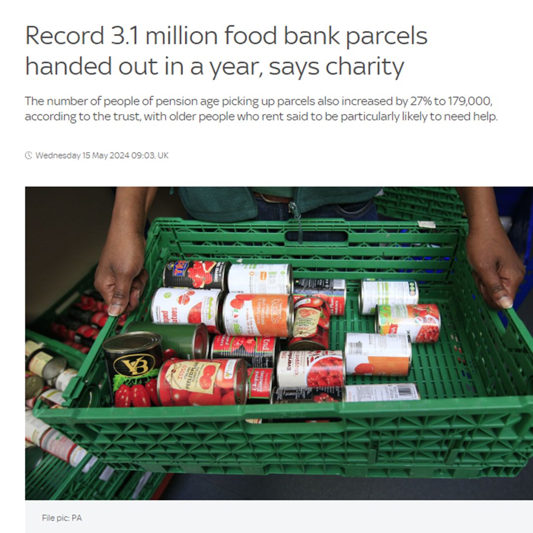 📰 Didn’t they see the news?

It's been a week since the general election was called, yet no parties have mentioned tackling hunger and hardship in the UK.

This general election MUST be the one where all parties lay out the steps they’ll take to end the need for food banks. 💚
